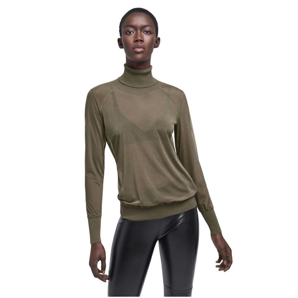 NWT Wolford Tony Pullover Turtleneck Top L
